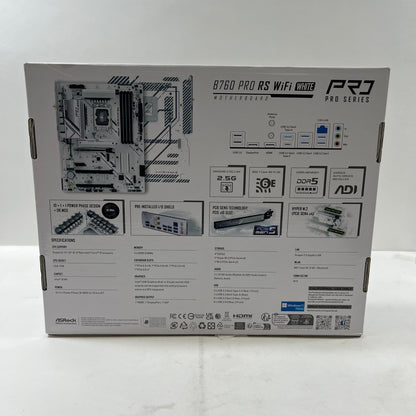 New AsRock b760 pro rs wifi white LGA 1700 ATX Intel DDR5 Motherboard