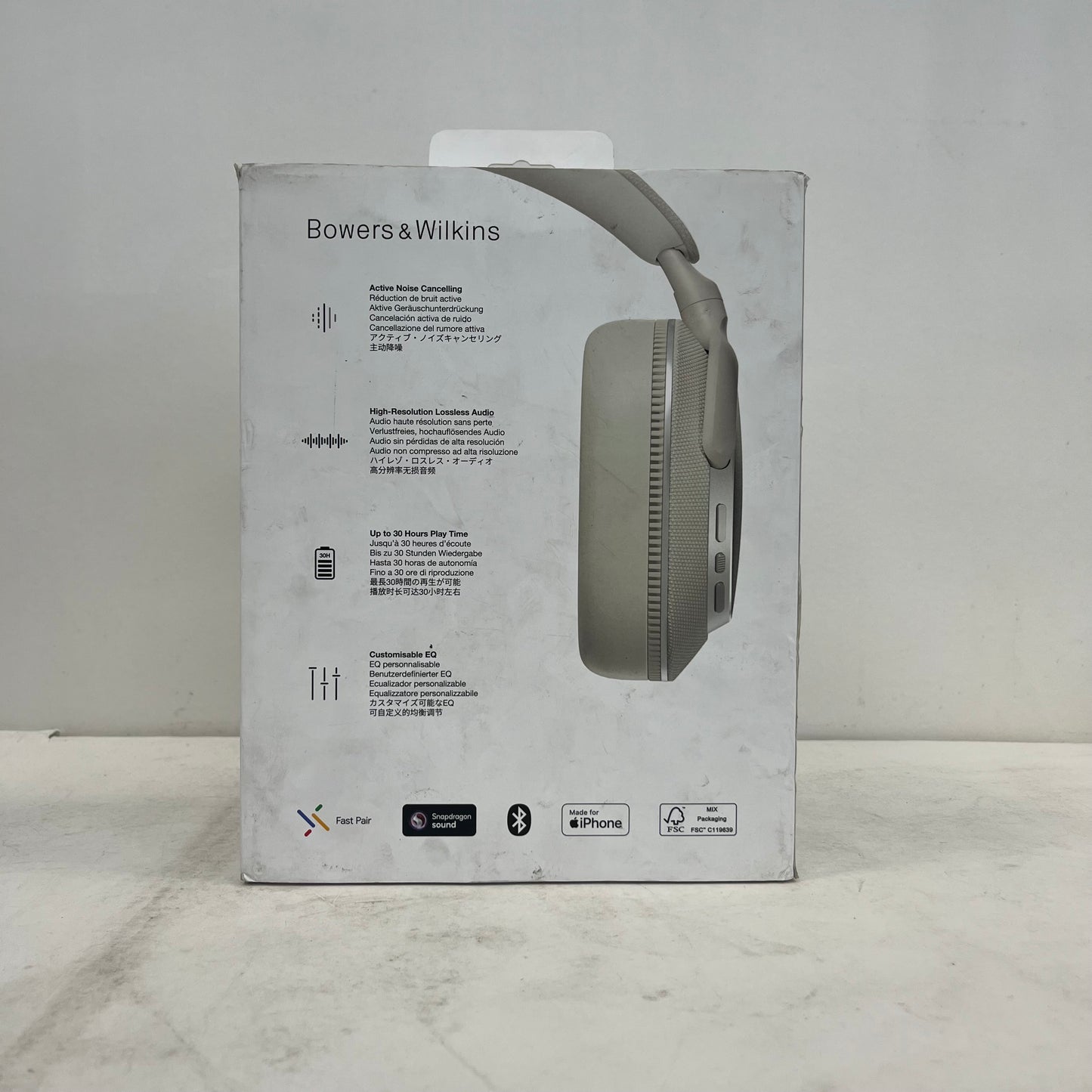 Bowers and Wilkins PX7 S3 Wireless Over-Ear Bluetooth Headphones White FP45357