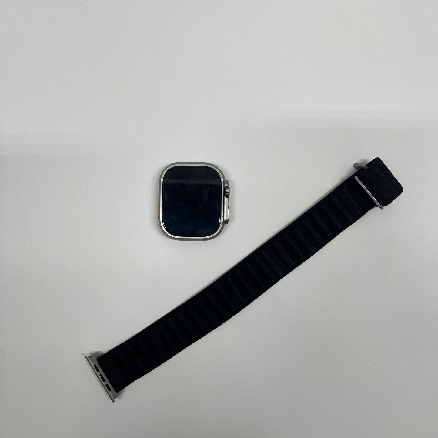 Unlocked Apple Watch Ultra 49MM Natural Titanium Black Trail Loop MQEX3LL/A