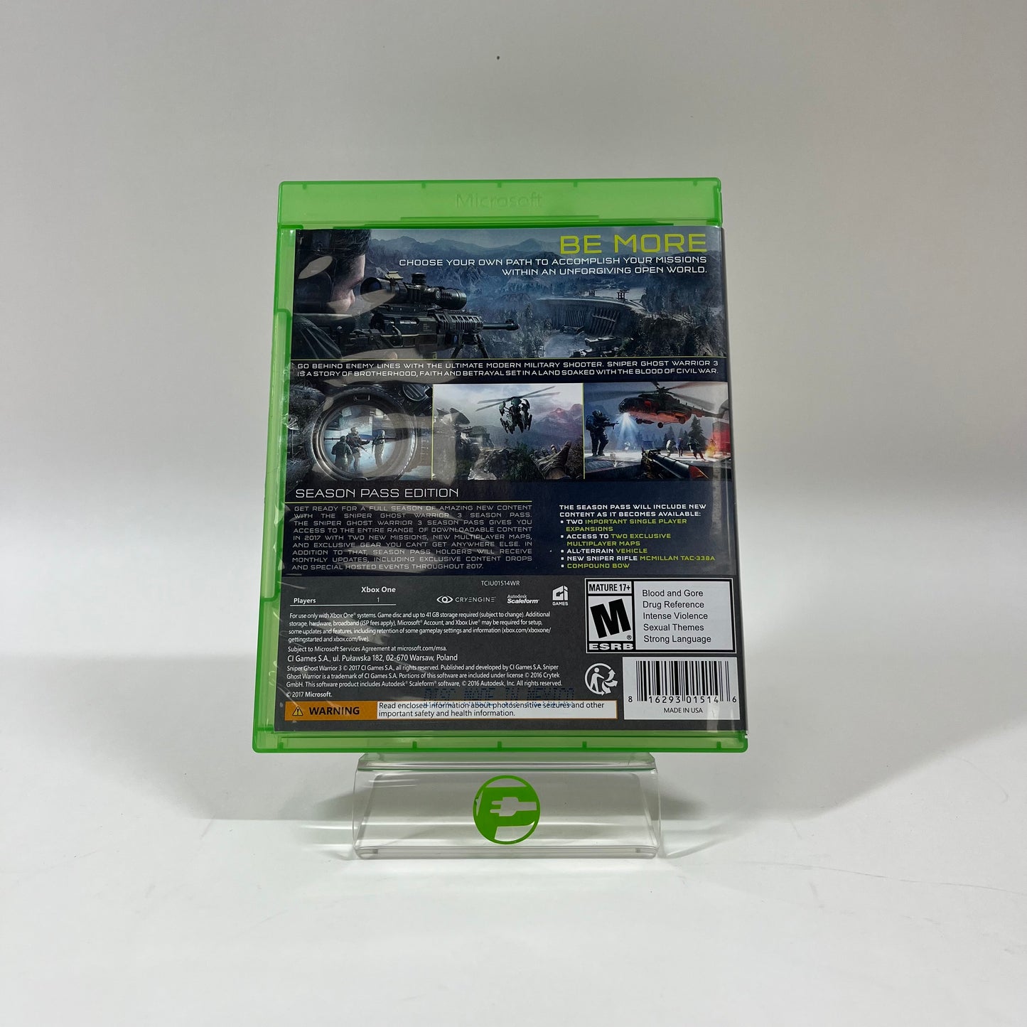 Sniper Ghost Warrior 3 (Microsoft Xbox One, 2017)