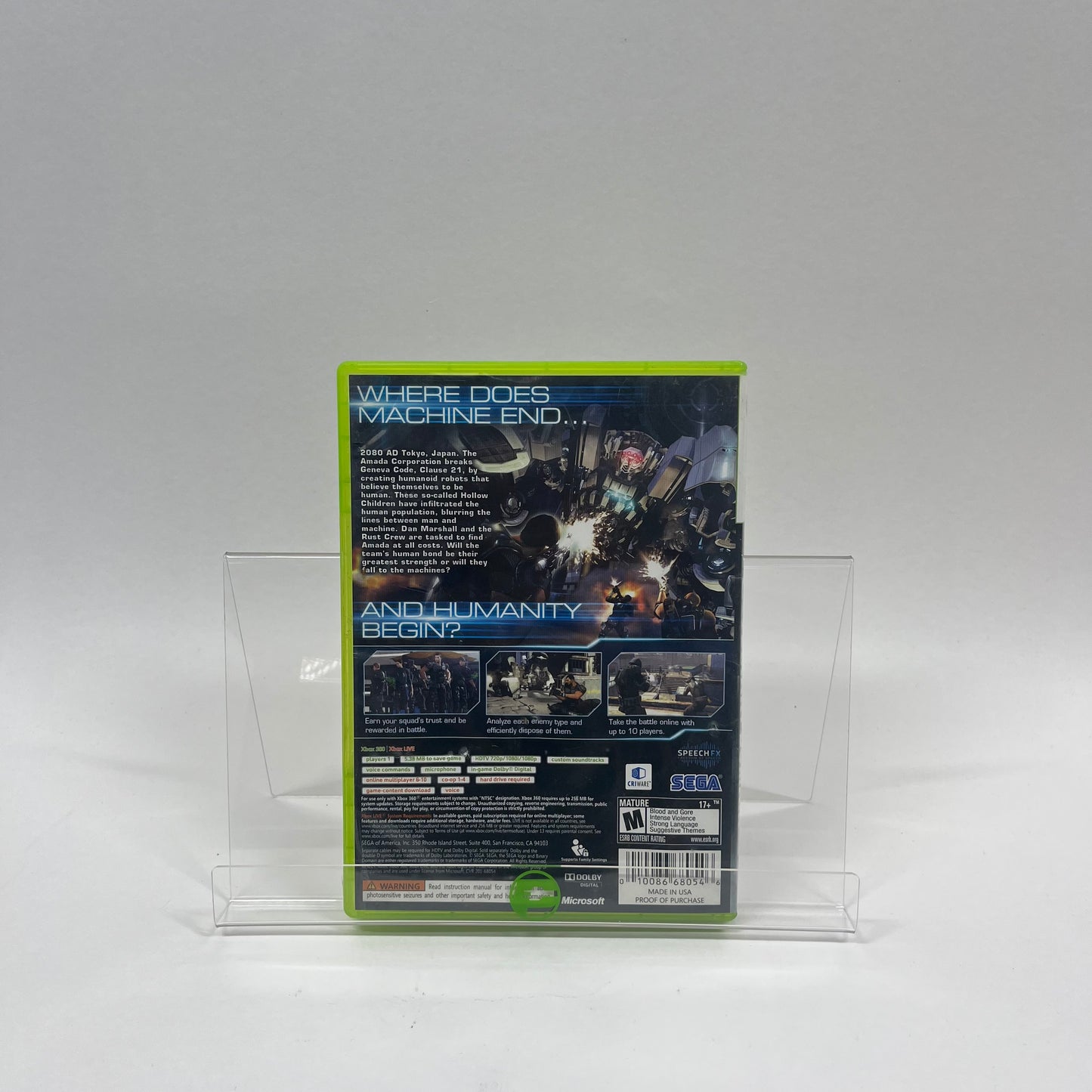 Binary Domain (Microsoft Xbox 360, 2012)