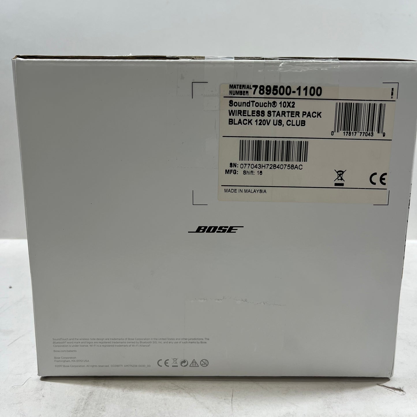 New Bose SoundTouch 10 Wireless Starter Pack Wireless Surround Speakers Black 