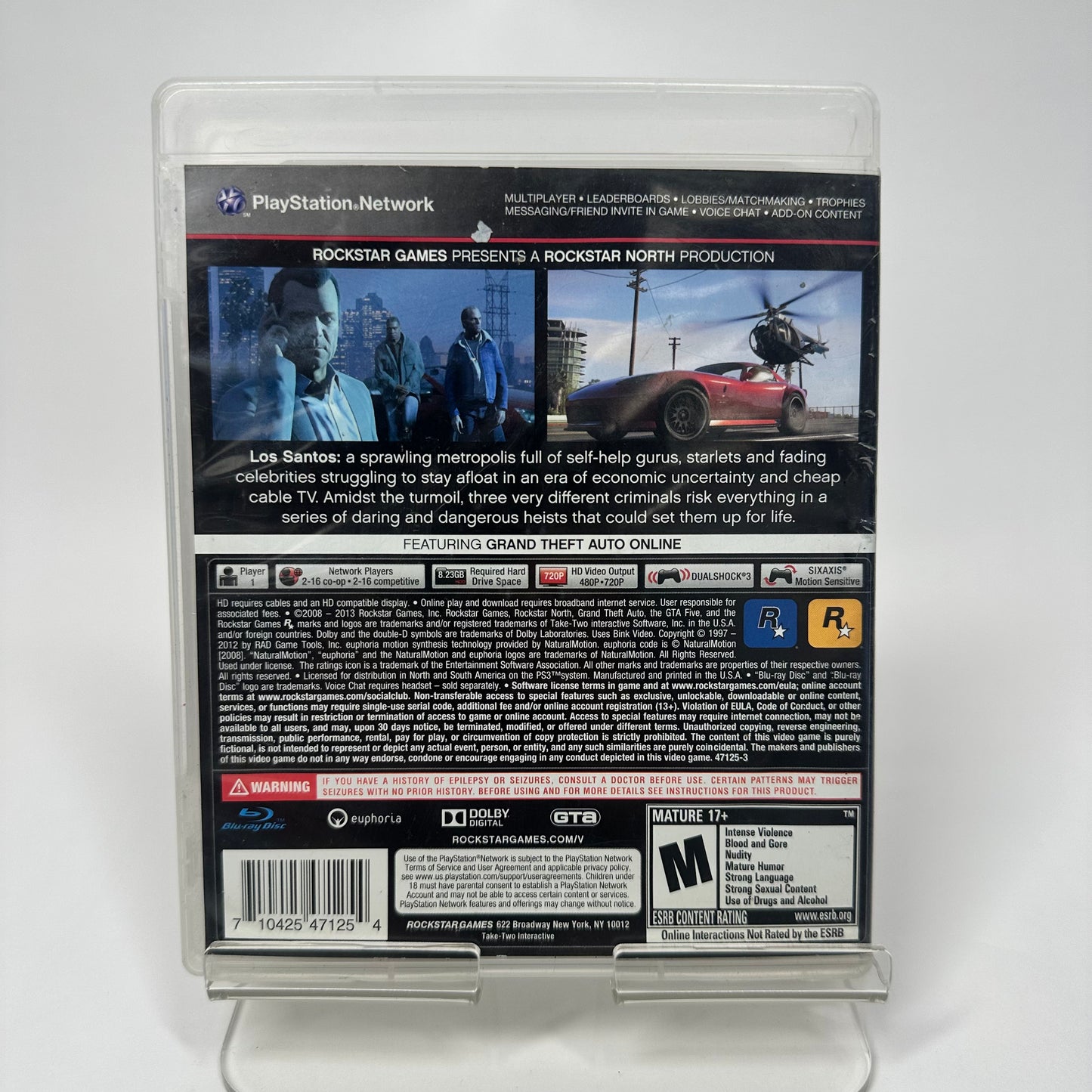 Grand Theft Auto 5 (Sony PlayStation 3 PS3, 2013)