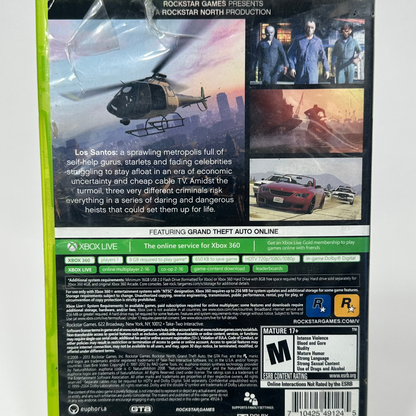 Grand Theft Auto 5 (Microsoft Xbox 360, 2013)